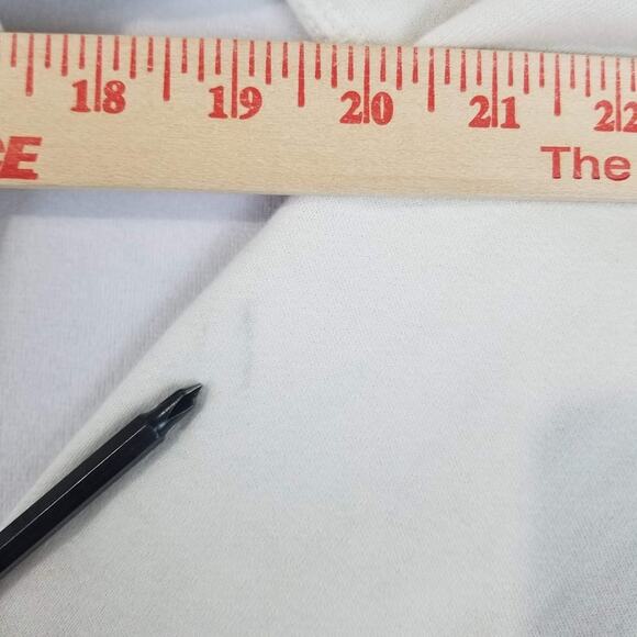 Y2K A&F Spell Out Zip Hoodie Medium White Vintage Campus Style - Picture 7 of 14